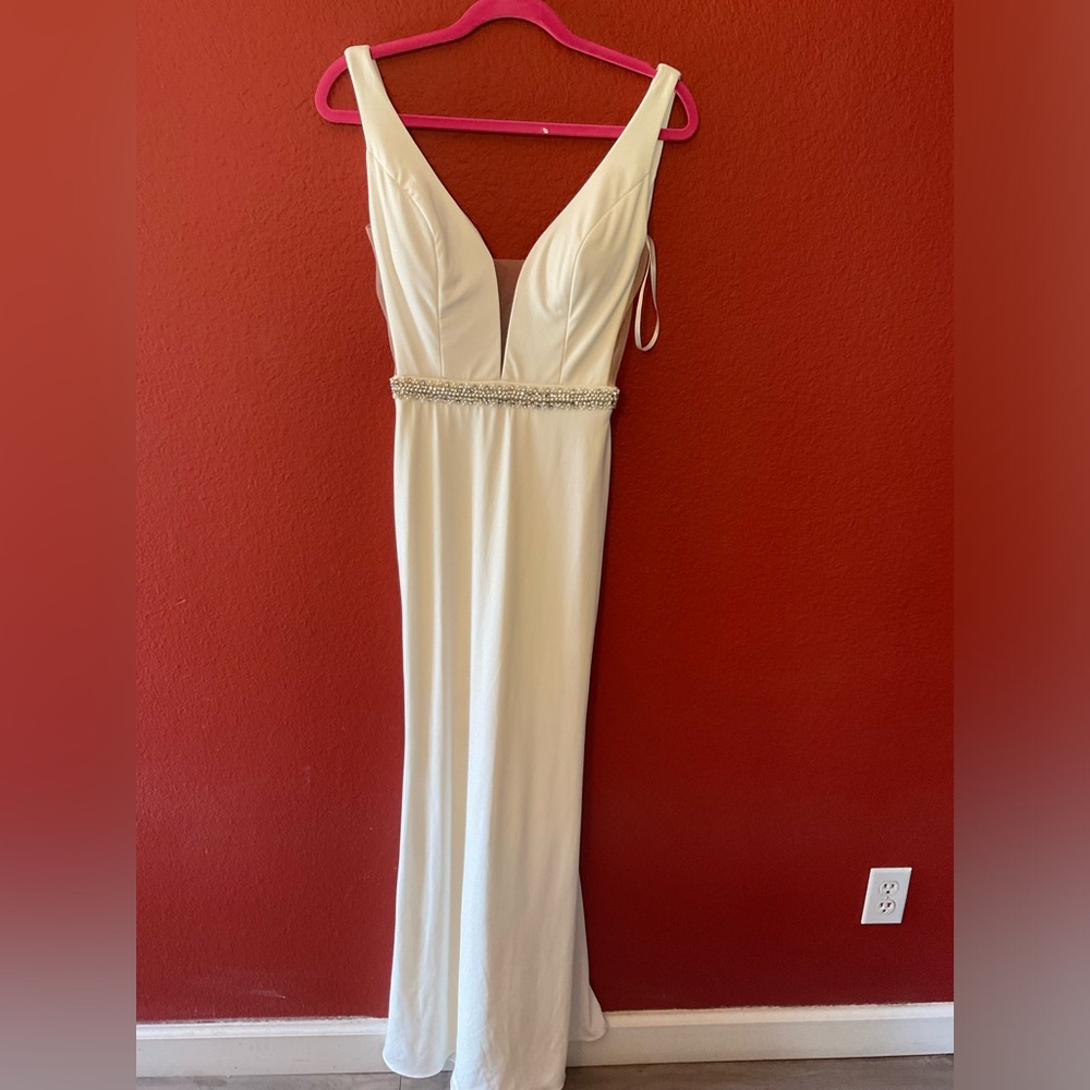 White formal dress